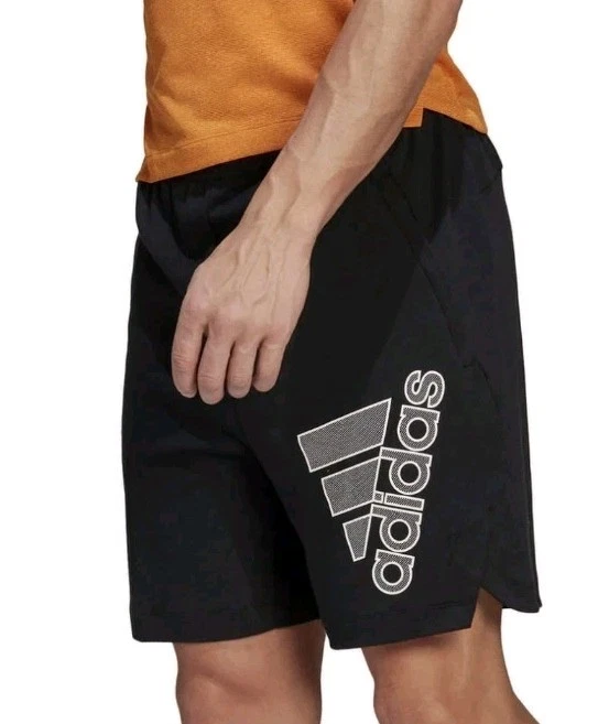 ADIDAS Men's Shorts Black 7" Training Shorts Fitness Gym Athleisure size medium