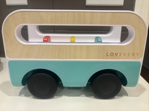 Lovevery Wheel Around Town Bus Wooden Bus No Peg People Montessori Toddler Play