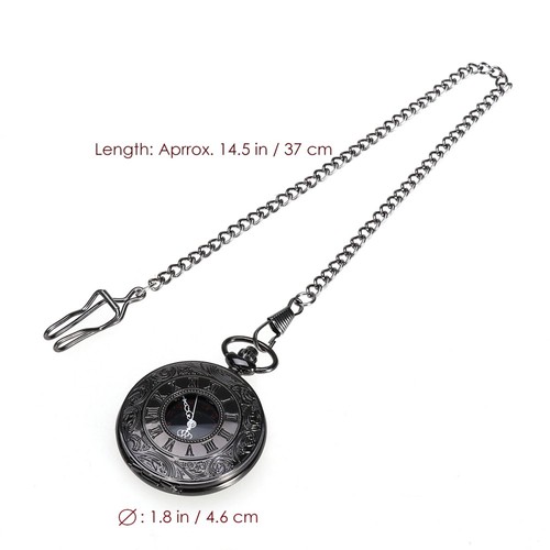 Reloj Bolsillo Vintage Relojes para Hombre Mujer Steampunk Número Romano - Imagen 5 de 9