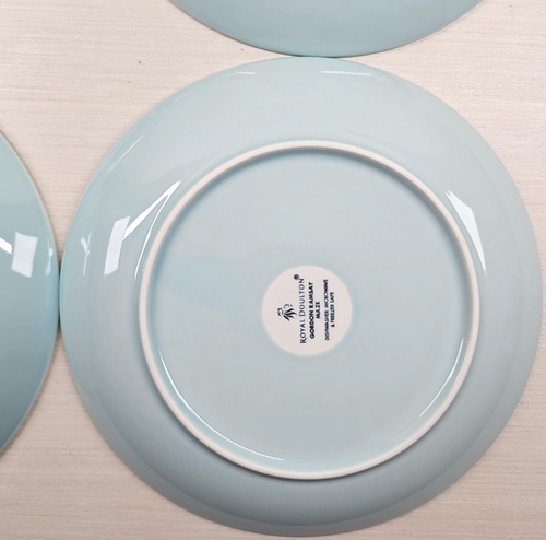 4 Royal Doulton Labyrinth Blau Salatteller Set Gordon Ramsay Prägung Servierschale Set - Bild 19 von 24