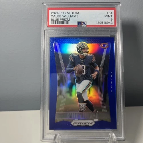 2024 Panini Prizm Deca Caleb Williams /149 Blue Prizm Rookie #54 PSA 9 PC