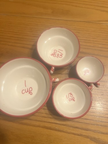 Bonnie Lynn Ginger In The Kitchen Measuring Cups Christmas Winter Baking  - Picture 2 of 9