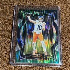 Bo Nix 2024 Panini Select Bo Nix #30 Black and Green Shock Prizm (RC) 🔥🔥