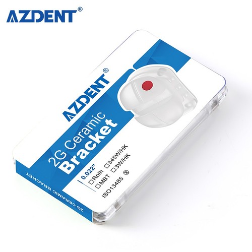 AZDENT Dental Orthodontic Self Ligating Ceramic Bracket Roth/MBT.022 Braces - Picture 3 of 38