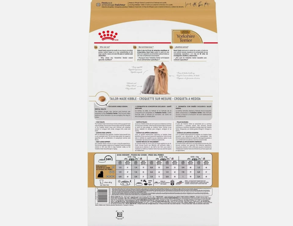 Royal Canin Yorkshire Terrier Adult Breed Specific Dry Dog Food, 2.5 lb. bag - Image 2 of 4