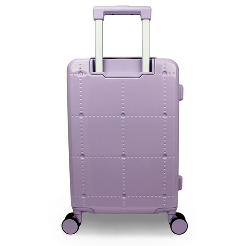 World Traveler Dejuno Avery Smart 20" Carry-On Luggage with USB Ports - Lavender - Picture 8 of 8