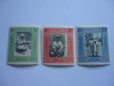 Jamaica KGV 1923 SG107-7c 1/2d+1/2d-2 1/2d+1/2d MM Child welfare