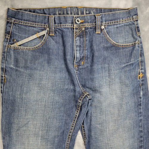 Hurley Jeans Mens Fits 35x30  Blue Denim Pants Skate Dark Wash Casual Outdoor - Picture 2 of 18