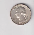 1956-D WASHINGTON QUARTER 25¢ DENVER 90% SILVER COIN UNITED STATES MINT