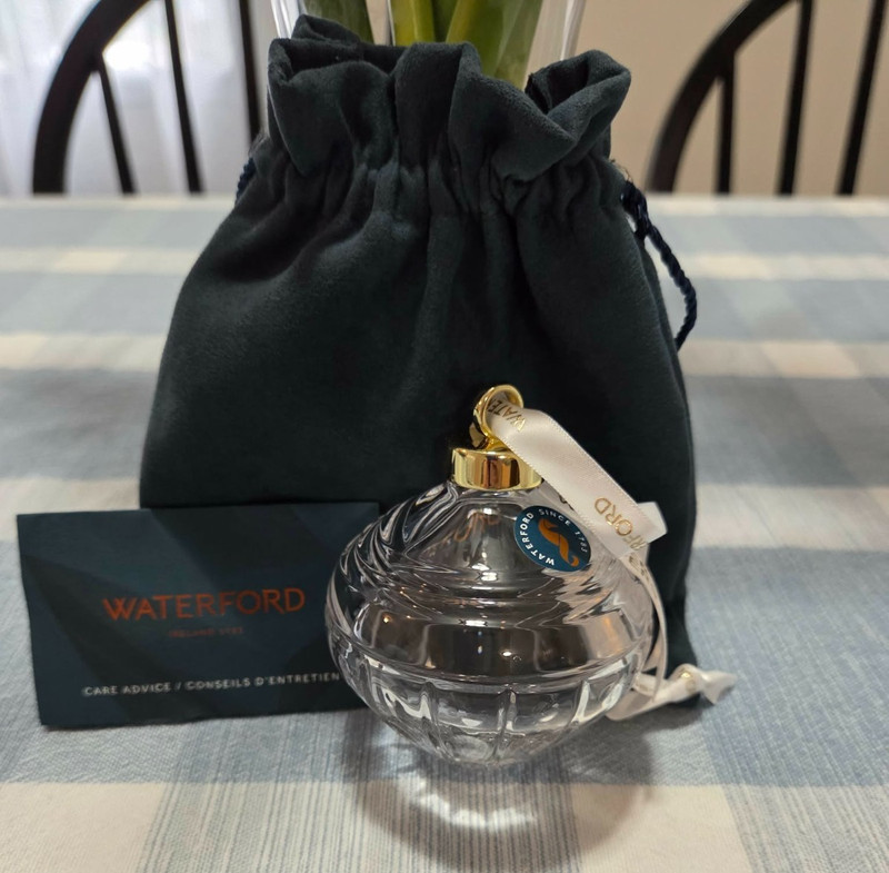 NEW! Waterford Crystal 'Winter Wonders' Bauble Christmas Ornament