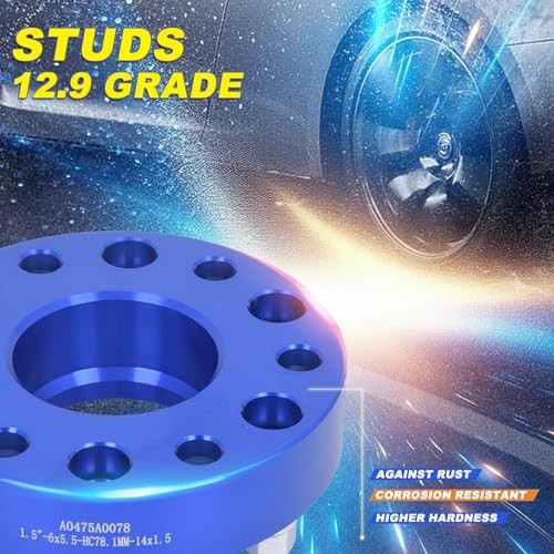 6x5.5 Wheel Spacers for Silverado Sierra, 1.5inch Forged Wheel Spacers - Picture 4 of 7