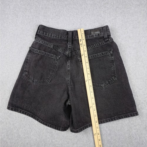 Pantalones cortos RSQ para mujer talla 25 tiro súper alto mamá denim negro - Imagen 13 de 14