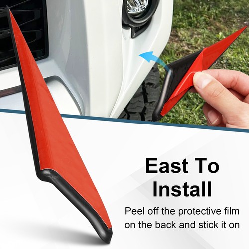 For Toyota 4Runner 2014-2024 2PCS Front Fog Light Fang Decals Bumper Grills Trim - Picture 7 of 12
