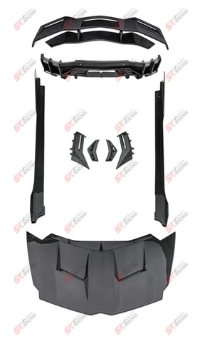Kit de ventilación de faldones laterales de capó de fibra de carbono seco para Lamborghini Aventador LP700 12-17 - Imagen 21 de 22