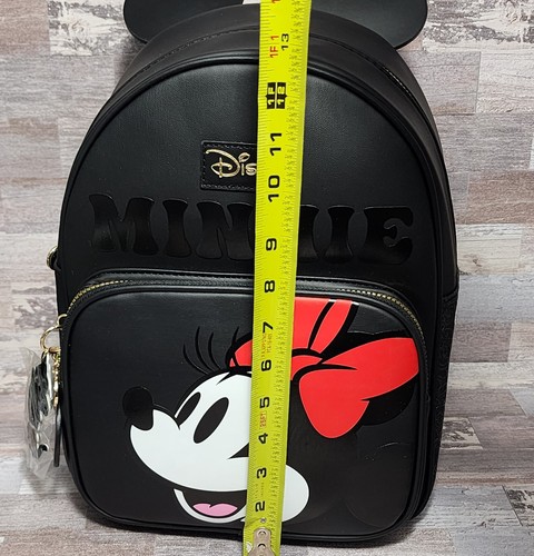 Disney Minnie Mouse Ears Backpack - Primark - 13”x10” Black Embroidered NEW NWT - Picture 15 of 16