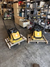 Lot of 2 Wacker WP1550 Plate Compactor w/ Honda GX160 Gas Engine