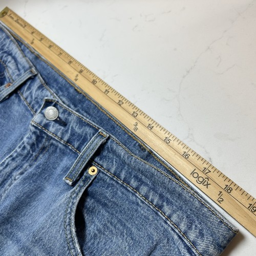 Vintage Levis 510 Jeans Herren Größe 38x30 Blau Distressed Denim Grunge 90er - Bild 9 von 16