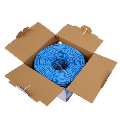 1000ft Cat6e Network Cable CMR Flame Retardant Oxygen Free Copper Gigabit Ne NEW - Afbeelding 10 van 12