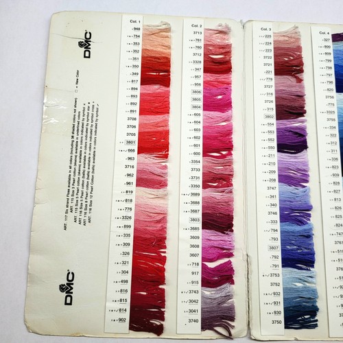 DMC Stitcher's Color Guide 360 Six Strand Embroidery Floss Samples - Picture 4 of 9