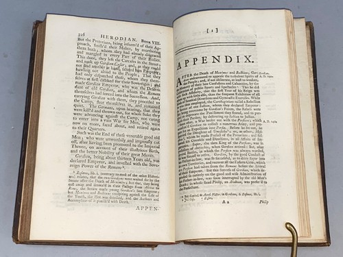 HERODIANS GESCHICHTE SEINER EIGENEN ZEIT Römisches Reich Marcus - J. Hart [1749] Leder - Bild 21 von 24