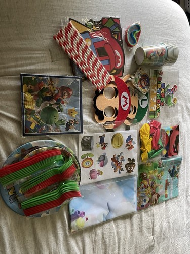 Super Mario Kids Birthday Party Supplies Super Mario Party Decorations Plates - Picture 1 of 4