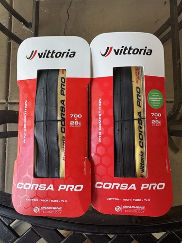 Vittoria Corsa PRO TLR ( Qty 2) - Brand New In Boxes - 700 X 28C