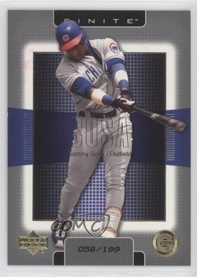 2003 Upper Deck Finite Gold 58/199 Sammy Sosa #23 00em