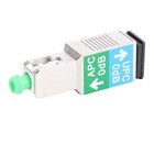 SCAPC Male To SCUPC Female Adapter SM 9/125 Hybrid Optical Fiber Coupler For HLF