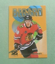 Connor Bedard RC, 2023-24 Metal Universe Z-Force #50, Chicago Blackhawks