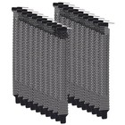 60 PCS Metal Mesh PCI Computer Chassis Ventilation Blanking Plate Cover (Black)