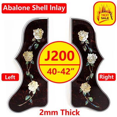 Left & Right Guitar Pickguard Elegant Abalone Inlay for Gibson J200 SJ200 Guitar