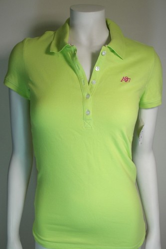AEROPOSTALE CAMISETA POLO VERDE TOP BORDADO LOGO MEDIO BOTÓN FRONTAL NUEVO NWT - Imagen 2 de 4