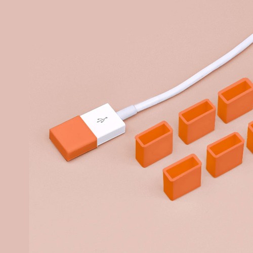 40 sztuk wtyczki kurzu USB nasadka ochronna do wtyczki USB nasadki złączy wtyczki USB - Zdjęcie 8 z 12