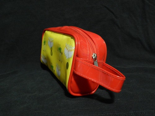 Bowling Accessories Bag ~ Retro Lenticular Zipper Pocket ~ Red/Yellow Case - Picture 10 of 20