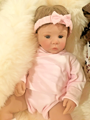 Reborn Baby Doll Girl Blonde Laura Tuzio Ross JR 06 #185/1350 20" - Picture 2 of 15