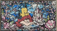 Ariel-Stained Glass Counted Cross Stitch CHART No. 10-142