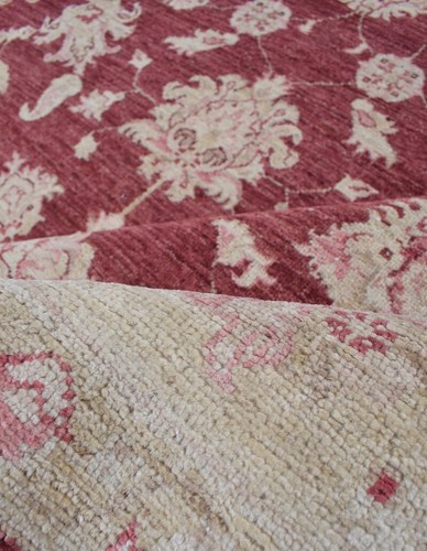 Alfombra afgana teñida natural anudada a mano Chobi 6 x 8 ft SR 7549 - Imagen 6 de 7