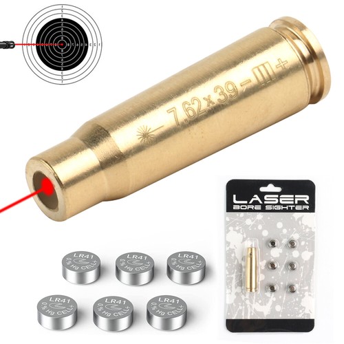 Red Laser Brass Bore Sight Training Bullet Caliber.223/9mm/.308/7.62/.45/5.45x39 - Picture 27 of 33