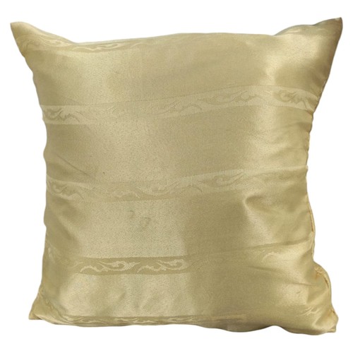 Cushion Covers Peach Cream Set of 2 Stripe 16X16" 40X40 Cm Elegant Design Decor - Picture 4 of 12
