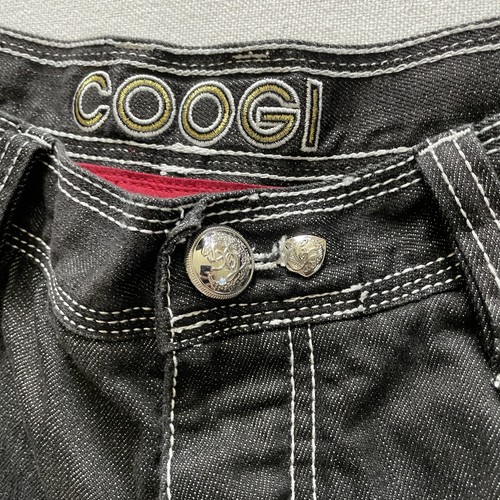 Vintage Coogi Jeans 38x32 Black Wide Leg Baggy Biggie Hip Hop Embroider Y2K 90s - Picture 9 of 16