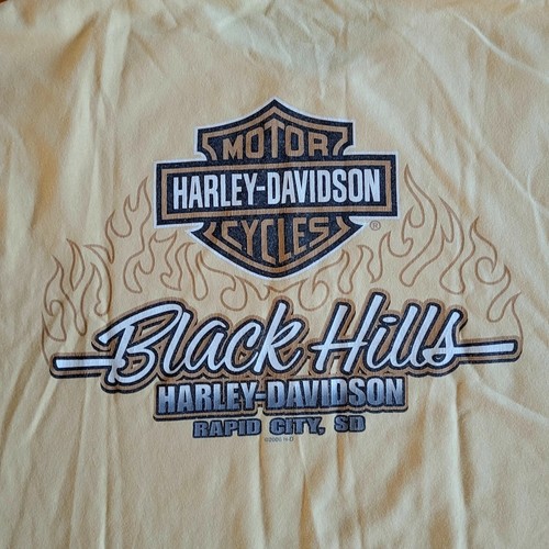 Harley Davidson Motorcycles Black Hills Rapid City Tee Shirt 2008 00s 2XL - Picture 7 of 7