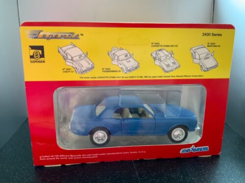 Majorette Legends 2400 series No. 2404 65 Blue Mustang Die Cast Car - Picture 2 of 6