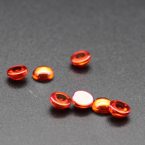 3 ~ 12 mm orange runder Cabochon synthetischer CZ loser kubischer Zirkonia Stein - Bild 3 von 3