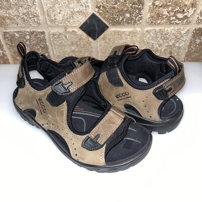 ECCO Men\'s Brown Leather Fisherman Sandals Casual Shoes Size 10.5 Dress Women main image 4