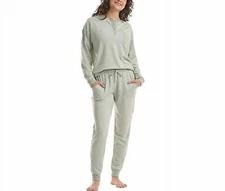 Splendid Ladies' 2-Piece Lounge Set Green Chalk New With Tags , S