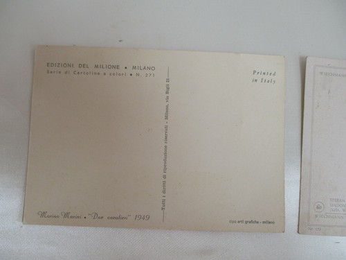 Vintage Marino Marini And Stefan Lochner Litho Postcards 5 3/4" x 4"  - Picture 3 of 6