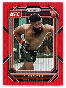 2023 Panini Prizm UFC #105 Chris Curtis Rookie Ruby Wave Prizms