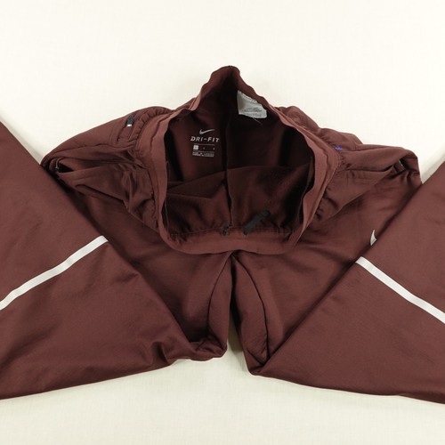 Nike Pants Mens Large Red Phenom 2 Dri Fit Running Performance Ankle Zip Joggers - Picture 6 of 17