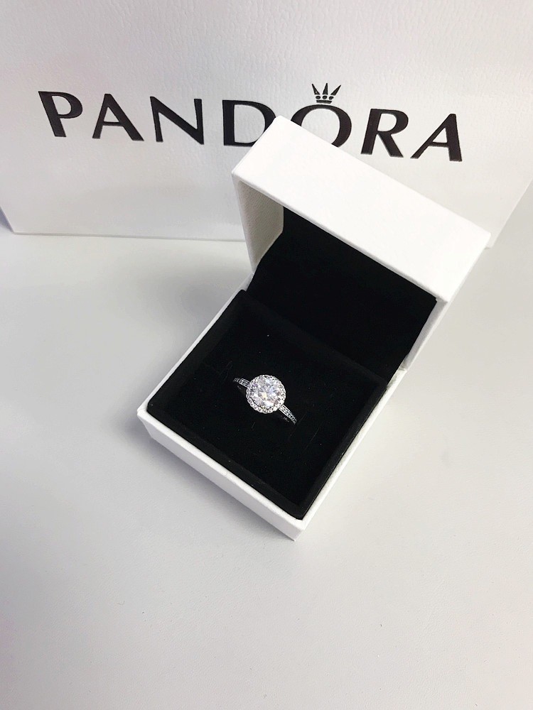 NEW 100% Authentic PANDORA 925 Round Pave Sparkle Halo