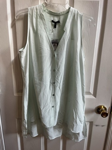NWT EILEEN FISHER Silk Crepe de Chine Arora Button Down Hi Lo Top Tunic Top S 6 - Picture 7 of 9